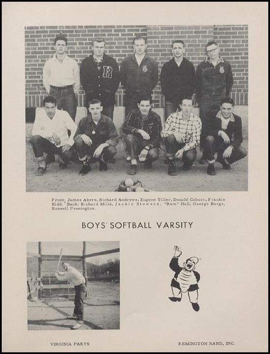 Boys Softball 1956