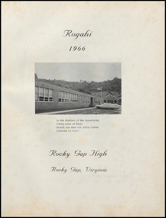 Rocky Gap High School 1966