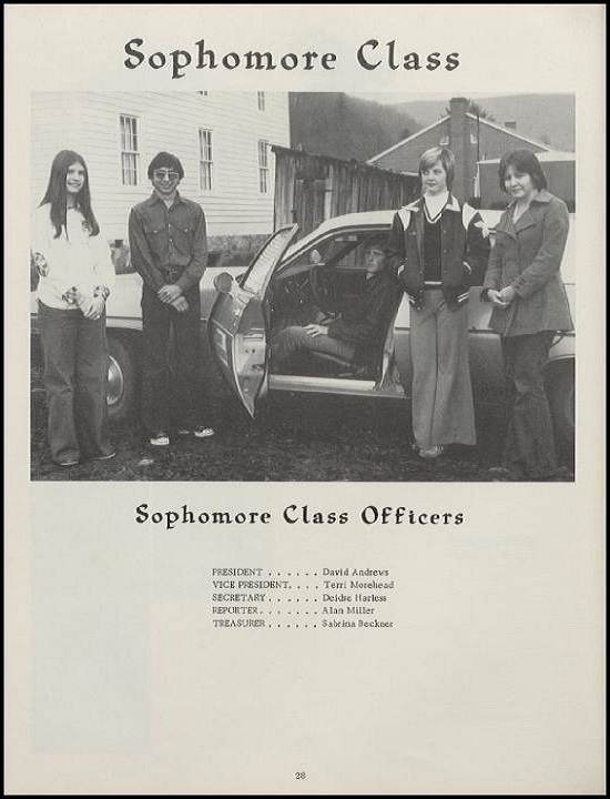 Sophomore Class Officers 1976