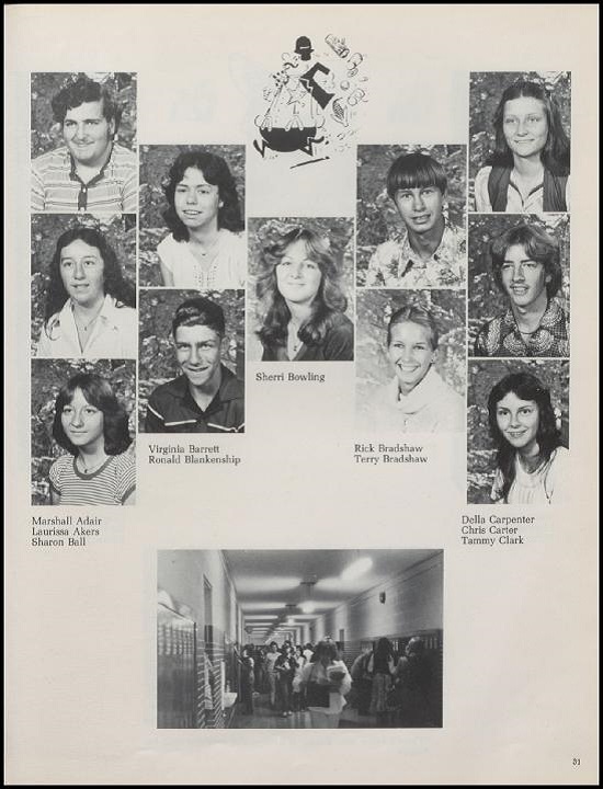 Students and Hallway 1980