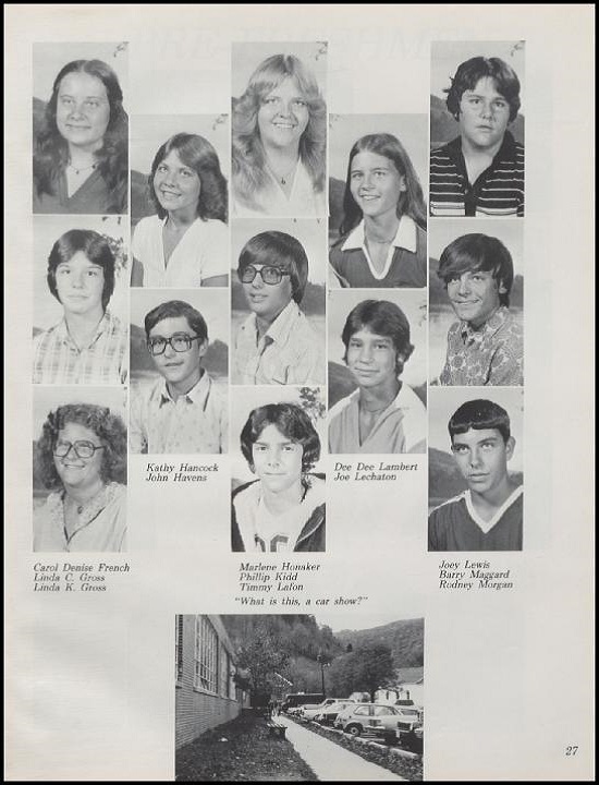 Students and Parking Lot 1981