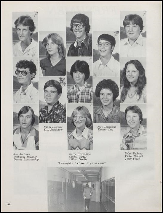 Students and Hallway 1981